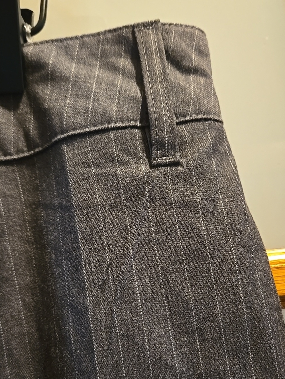Target Wild Fable High Rise Wide Leg Relaxed Fit Gray Pinstripe Size 17 - Picture 14 of 14